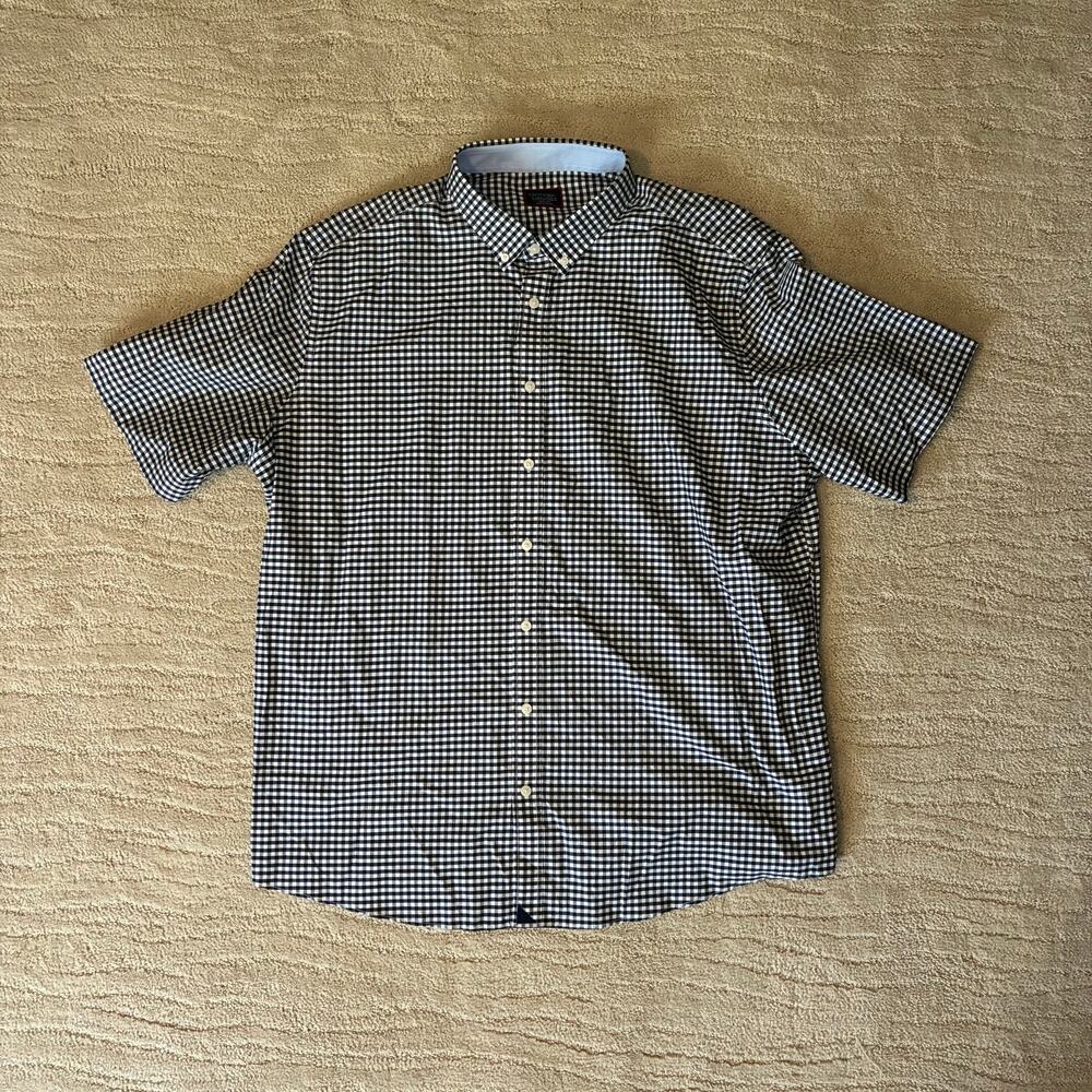 UNTUCKit Mens 3XL 100% Cotton Short Sleeve Button Down